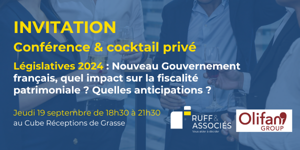 Invitation Conférence et cocktail